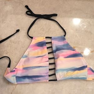 PINK halter bikini top